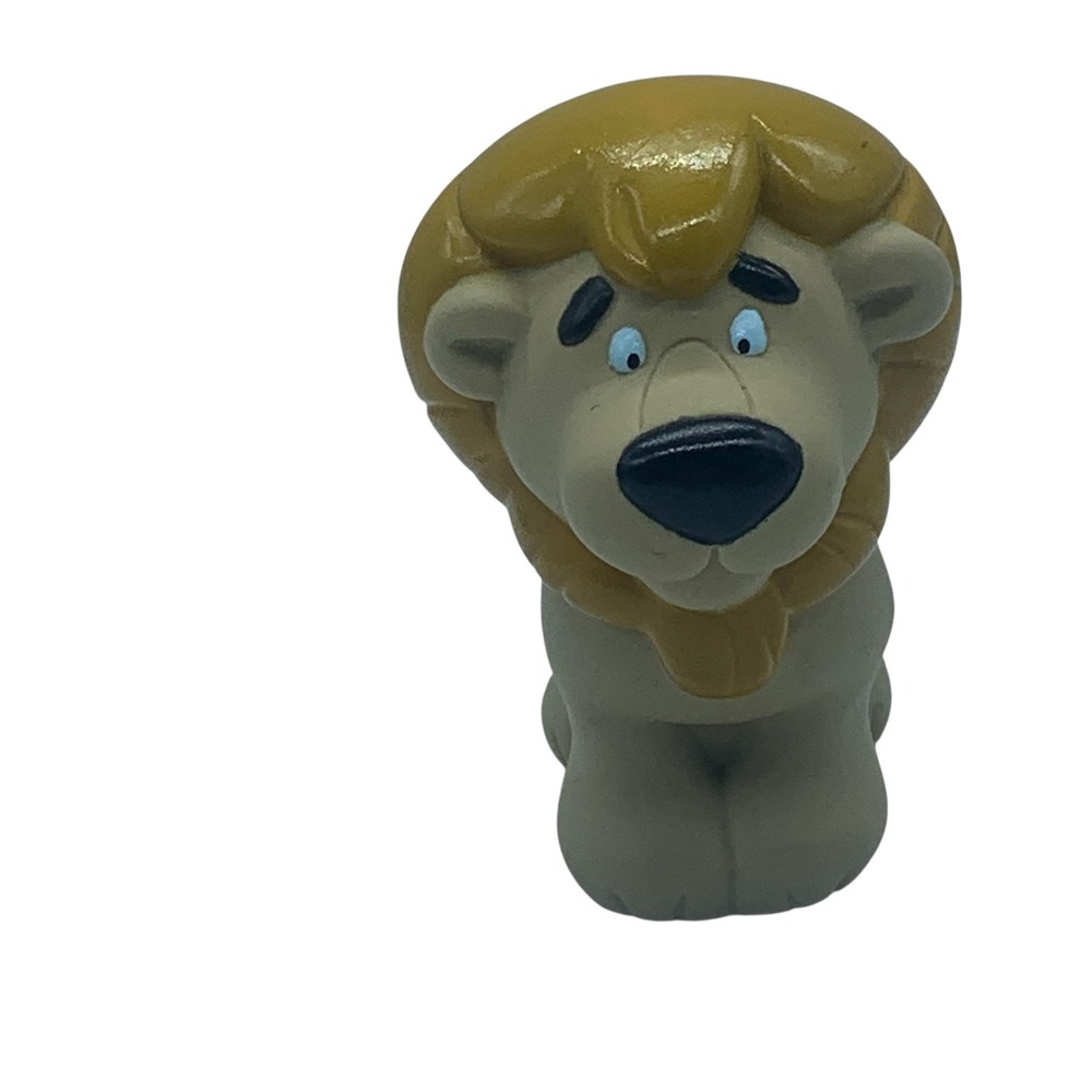 Little Tikes Lion Chunky Figure Golden Mane Plastic Circus Animal Toy Vintage